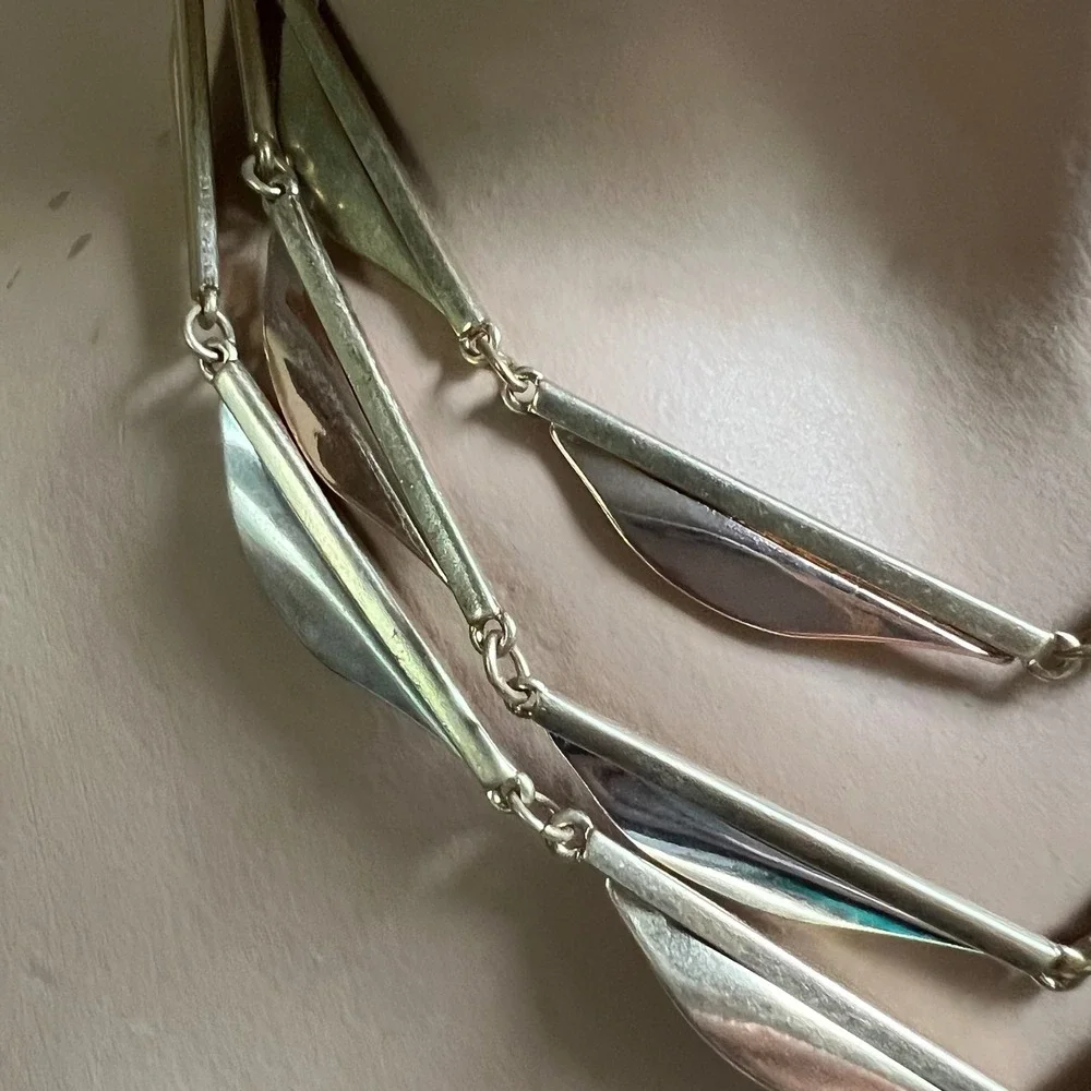 RLM Soho Mixed Metal Layered‎ Necklace OS Excellent
